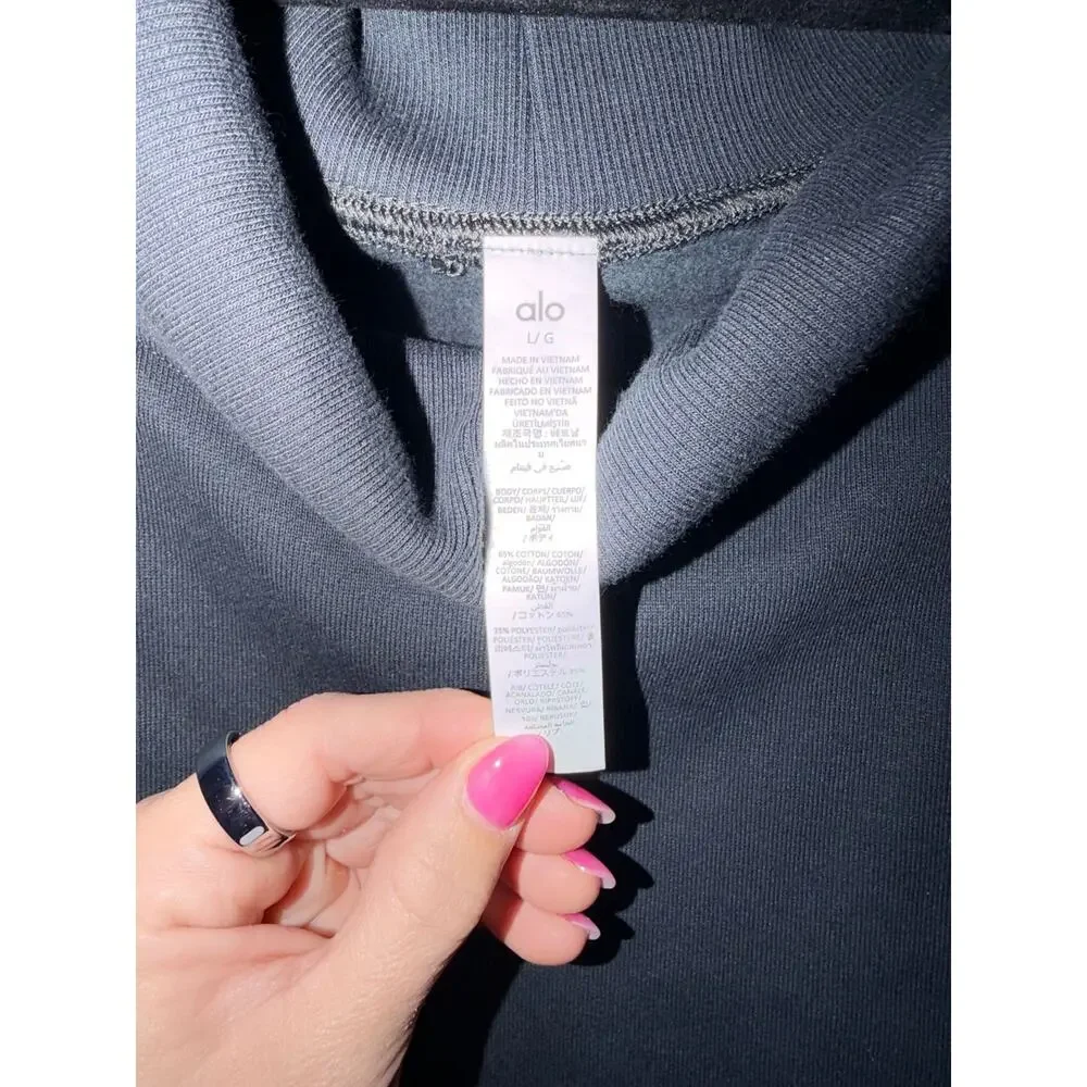 Alo Yoga Hazy Mock Neck Pullover